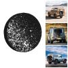 Spare Wheel Cover Waterproof 14 inch Tire Cover Black White Glitter Spare Tire Cover for Car Tires Protector Cover Spare Wheel Protector with Drawstring view 2