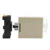 HH8BWL AH3-3 220V 50/60HZ 1S-60M Attached Bottom Seat Power On Delay Time Switch Delay Timer Relay with 8pin PF083A Socket(AH3-3 10M 220V) view 4