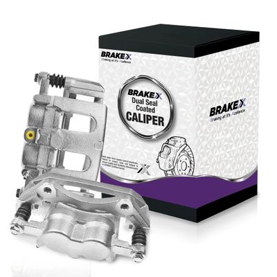Brake X Front Brake Calipers Replacement for 2009-2014 Acura TL | Zeta Coated Front Calipers with Bracket