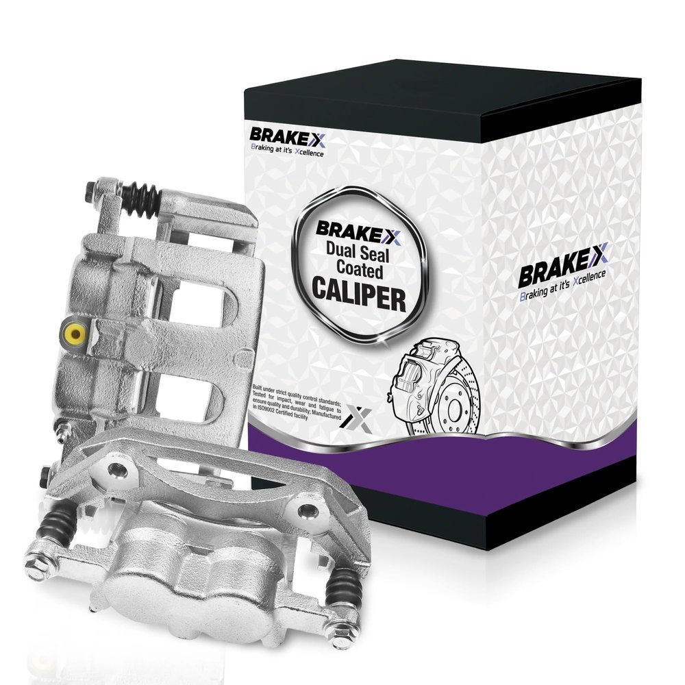 Brake X Front Brake Calipers Replacement for 2009-2014 Acura TL | Zeta Coated Front Calipers with Bracket