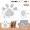 DXNQ 2 PCS Rhinestone Car Stickers, 1.77"1.38" Bling Paw Print Car Sticker Decal, Cute Shiny Car Decals with Self-Adhesive Backing for Car Interior&Exterior Window Laptop Luggage, Car Accessories view 2