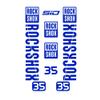 for Rockshox 35 Sticker Set Bicycle eBike MTB BMX Frame (Blue) view 1