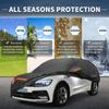 X AUTOHAUX Universal Car Cover Easy Installation Lightweight Portable with Right Side Zipper Door Fit for Jeep/SUV YM view 2