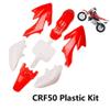 Kemblawolf Durable ABS Plastics Kit with Gripper Seat for CRF50F XR50R CRF XR 50 SSR Chinese 110cc 125cc Coolster Dirt Pit Bike Body Work Fairing Kit Taotao DB14 (Red & White) view 3