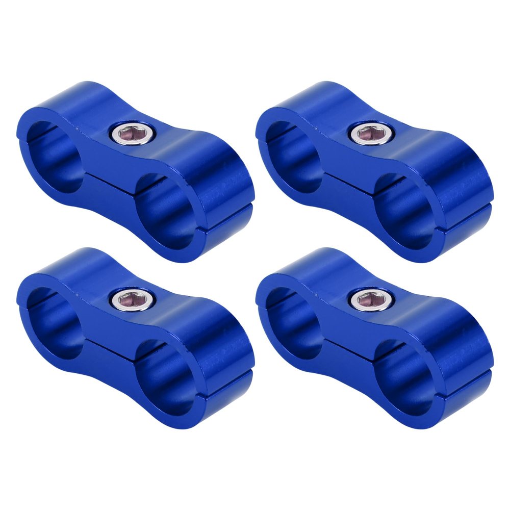 Hihaha Hose Separator Clamp Fitting Adapter/Pipe Tube Line Separator Clamp Tooling AN6 14mm 4pcs Blue