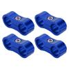 Hihaha Hose Separator Clamp Fitting Adapter/Pipe Tube Line Separator Clamp Tooling AN6 14mm 4pcs Blue view 1