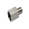 Autobahn88 Stainless Steel Hose End Adapter, Fuel, Oil, Air Line Conversion Fitting for Automotive, Hydraulic, Pneumatic, Plumbing (M8x0.75 Female to M10x1.0 Male) view 1