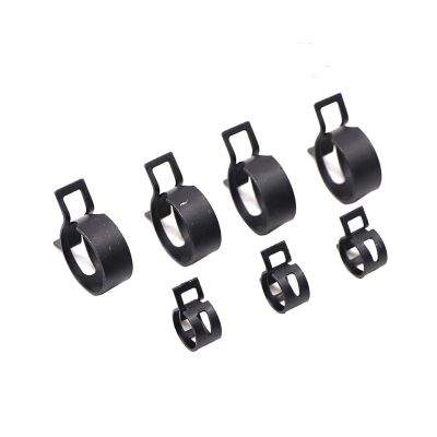 Kangsiyu 75Pcs/set 6-10mm Vacuum Spring Fuel Clip Oil Water Hose Pipe Tube Clamp Black Assortment Kit with Storage Box