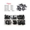 Kangsiyu 75Pcs/set 6-10mm Vacuum Spring Fuel Clip Oil Water Hose Pipe Tube Clamp Black Assortment Kit with Storage Box view 2