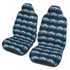JTRKN 2 Pack Front Car Seat Covers - Soccer Sports Ball Print Luxury Seat Cover for Cars Universal Auto Front Seats Protector Washable Breathable Seat Covers for Cars for Most Cars,Vans,Trucks,SUV view 1
