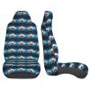 JTRKN 2 Pack Front Car Seat Covers - Soccer Sports Ball Print Luxury Seat Cover for Cars Universal Auto Front Seats Protector Washable Breathable Seat Covers for Cars for Most Cars,Vans,Trucks,SUV view 4