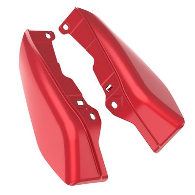 Mats-Csrewy Color - Matched Mid Frame Air Deflectors Heat Shield, Perfectly Fit for Harley Touring Models 2009-2026 Wicked Red