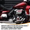 Mats-Csrewy Color - Matched Mid Frame Air Deflectors Heat Shield, Perfectly Fit for Harley Touring Models 2009-2026 Vivid Black view 3