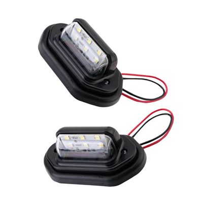 CHILDWEET 2pcs License Plate Light Assembly High Brightness Easy Installation Adaptable Voltage for Cars Trains and Marker Lights Accessory