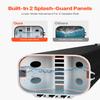 VEVOR Pressurized Water Tank, 8 Gal, Lightweight Aluminum Metal,Multi-Dispensing Outdoor Roof Rack Water Tank with 2 Splash-Guard Panels,Versatile Nozzle with Pressurization Port,Fit for Trunks view 3