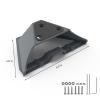 Koroao Starlink Mini Mobility Mount,Starlink Mini Mount,Aluminum Alloy Starlink Roof Rack Mobility Kit,Anti-Theft RV Bracket for Starlink Mini/Mini X and Boat Mounting Kit Accessories (Grey view 2