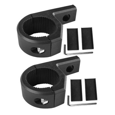Anneome 2pcs Clamp Tube Bracket for Motorcycle Led Light Headlight Spotlight Holder Fog Light Mount Handlebar Mount Stable Resilient