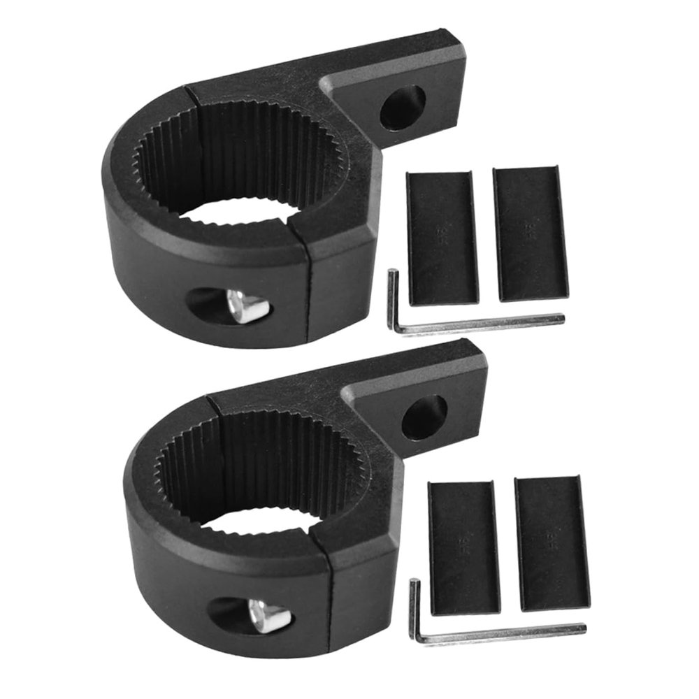 Anneome 2pcs Clamp Tube Bracket for Motorcycle Led Light Headlight Spotlight Holder Fog Light Mount Handlebar Mount Stable Resilient