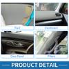A ABSOPRO Headliner Fabric 27.5"Lx57"W Interior Trim DIY Roof Repair Replacement Suede Fabric Light Gray view 3