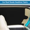 A ABSOPRO Headliner Fabric 39.3"Lx39.3"W Interior Trim DIY Roof Repair Replacement Suede Fabric Black view 2
