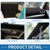 A ABSOPRO Headliner Fabric 39.3"Lx39.3"W Interior Trim DIY Roof Repair Replacement Suede Fabric Black view 3