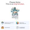 Life is Either A Daring Travel Sticker - Waterproof Vinyl Decal for Car Bumper, Laptop, Water Bottle, Wall, and Window, Size - 6'' Longer Side view 2