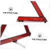 COSMEVIVI 2pcs Car Folding Triangle Safety Sign Compact Auto Warning Sign for Roadside Assistance and Vehicle Maintenance Reflective Design for Road Construction and Work Trucks view 3