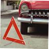 COSMEVIVI 2pcs Car Folding Triangle Safety Sign Compact Auto Warning Sign for Roadside Assistance and Vehicle Maintenance Reflective Design for Road Construction and Work Trucks view 4