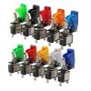 BCMCBV Auto Car Boat Truck Illuminated Led Toggle Switch with Safety Aircraft Up Cover Guard Red Blue Green Yellow White 12V20A(Transparent Blue) view 2