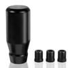 muge racing 80mm/3.15" Car Shift Knob, Aluminum Weighted Automotive Gear Shift Manual knobs Lever with 3 Threaded Adapters M8 M10 M12 x 1.25, Universal for Vehicle (Black) view 1