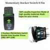 Off Road Light Rocker Switch 8 Pin 12V-24V (ON)-Off-(ON) 3 Position DPDT Momentary Switch, Marine Boat Heavy Duty Up Down Toggle Switch, Forward Reverse Arrow Rocker Switch for Automotive Car (Green) view 3