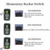 Off Road Light Rocker Switch 8 Pin 12V-24V (ON)-Off-(ON) 3 Position DPDT Momentary Switch, Marine Boat Heavy Duty Up Down Toggle Switch, Forward Reverse Arrow Rocker Switch for Automotive Car (Green) view 4