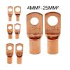 DLAHPJPT Automotive Electrical connectors SC35-8 SC35-6 Bolt Tinned Copper Cable lugs Terminals 35mm Wire Golden(SC35-6,10PCS) view 2
