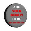 USJJOEO Customized Tire Covers Add Your Own Design Personalized Tire Protectors with Photo Logo Text Name Custom Tire Cover for Trailer Truck SUV Universal All Vehicles Waterproof, 14inch, Gray view 1