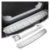 Rear bumper Car Trunk Door Sill Plate Extended Rear Bumper Cover Guard Protector Compatible For 2020 Land Rover Defender Car Accessories(Outside silver) view 2