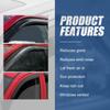 Auto Dynasty 2PCS Tape-On Window Visors for 2000-2007 Chevy Monte Carlo view 4