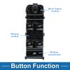 A ABSOPRO Power Window Switch No.31433926 Front Left Driver Side Window Control Switch for Volvo S90 V90 Black view 3