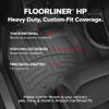 WeatherTech FloorLiner HP Custom Fit Floor Mats for Lexus GX, Land Cruiser - 1st & 2nd Row (441874-1-2IM), Black view 3