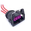 automotive connectors 3 Pin 3.5MM Automotive Ldle Speed Motor Transducer Socket Electrical Connector Wire Harness Female Fit Compatible EV1 443906233 easy replacement(5 Pcs) view 3