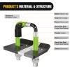 Nilight Trailer Hitch Tightener for 2 Inch Trailers Hitches Mount Anti Rattle Heavy Duty Steel with Rubber Cover Green U Bolt Matte Black Plate Electrophoresis Anti-Rust Triple Protective view 3