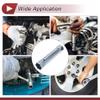 HEROFFIX 1 Pcs Spark Plug Socket Wrench Durable Spanner Socket Remover 200x46mm Silver Tone High Carbon Steel Hexagon 36mm,38mm for Car Motorcycle Lawn Mower view 3