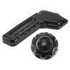 REPAIROCK 1 Set Seat Adjustment Button Cover Trim for Jeep Wrangler JL JLU 2018-2024 2-Door and 4-Door Carbon Fiber Pattern Seats Cushion Forward Button Switch Cover Trim ABS Black view 1