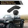 REPAIROCK 1 Set Seat Adjustment Button Cover Trim for Jeep Wrangler JL JLU 2018-2024 2-Door and 4-Door Carbon Fiber Pattern Seats Cushion Forward Button Switch Cover Trim ABS Black view 3