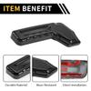 REPAIROCK 1 Set Seat Adjustment Button Cover Trim for Jeep Wrangler JL JLU 2018-2024 2-Door and 4-Door Carbon Fiber Pattern Seats Cushion Forward Button Switch Cover Trim ABS Black view 4