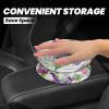 Edafol Spring Hummingbird Iris Floral Car Trash Can Mini Waterproof Collapsible Car Tash Bin Automotive Garbage Cans Vehicle Trash Can for Back Front Seat view 4