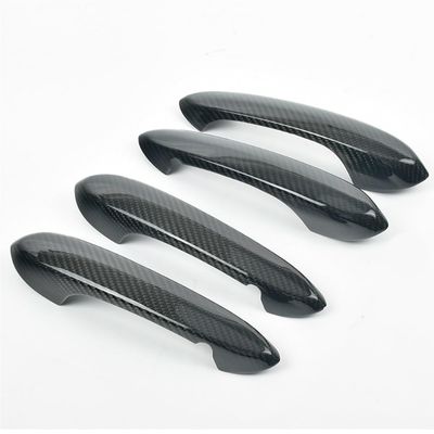 TYGHTJ Dry Carbon Fiber Car Side Body Door Handle Cover Trim Compatible for BMW G20 3 Series G14 G15 G16 2020+ G01 X3 G02 X4 G05 X5 G06 X6 G07 X7(Carbon Fiber 4 Door)