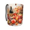 Edafol Farm Grapes Wine Maple Car Trash Can Mini Waterproof Collapsible Car Tash Bin Automotive Garbage Cans Vehicle Trash Can for Back Front Seat view 1