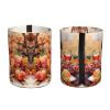Edafol Farm Grapes Wine Maple Car Trash Can Mini Waterproof Collapsible Car Tash Bin Automotive Garbage Cans Vehicle Trash Can for Back Front Seat view 3