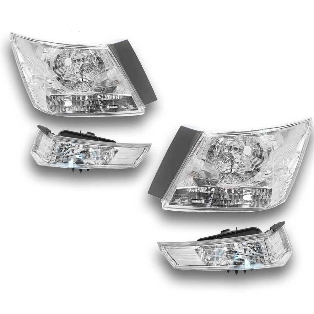 Whole Tail Lamps Crystal Clear Lens Brake Tail Lights Turn Signal Cover Fit For Inspire JDM 2008 2009 2010 2012 Only, (NOT for Coupe & Accord Sedan LX, LX-P, EXL, EX6)