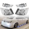 Whole Tail Lamps Crystal Clear Lens Brake Tail Lights Turn Signal Cover Fit For Inspire JDM 2008 2009 2010 2012 Only, (NOT for Coupe & Accord Sedan LX, LX-P, EXL, EX6) view 2